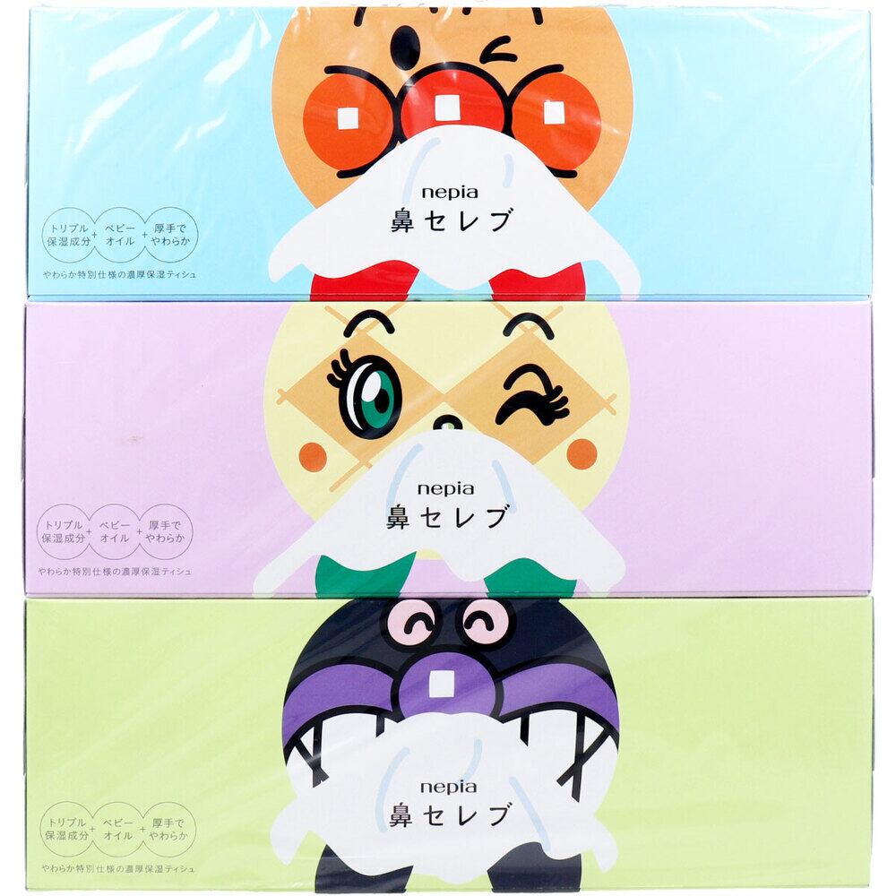ネピア アンパンマン鼻セレブティシュ 360枚(180組)×3個 | Pay ID