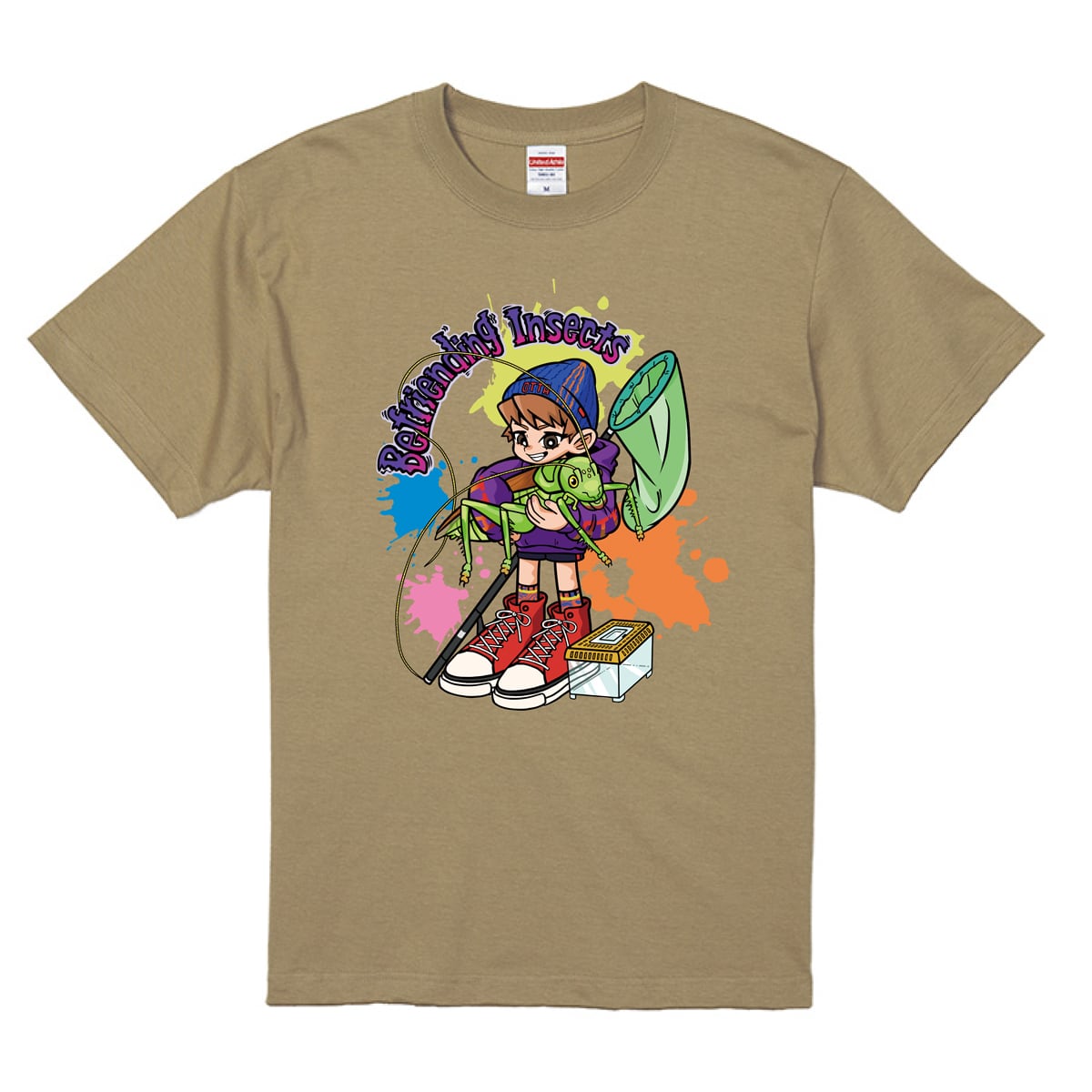 大人】むし岡Tシャツ 2024（FUZZ GAFFコラボ）［ライトオリーブ