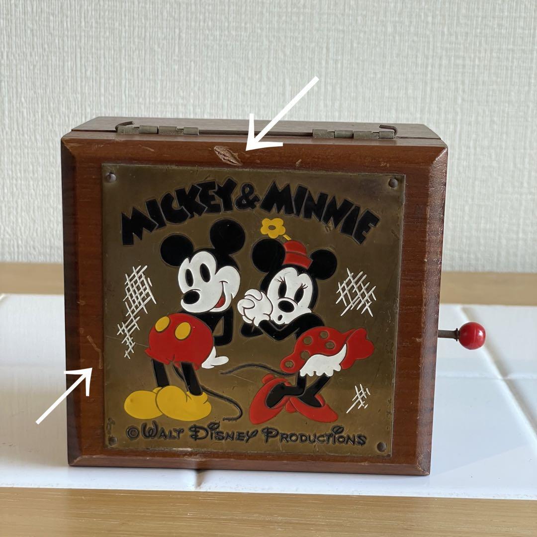 ヴィンテージ】✴︎ミッキー&ミニー✴︎オルゴール付きジュエリー