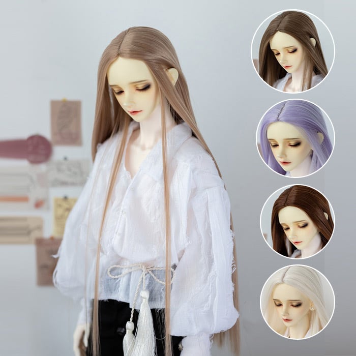BJDドール用ウィッグ ☆ wig ウィッグ ロング ストレート 高温糸 SD