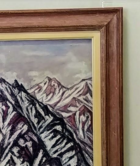 初雪の堤 油絵 P10（530×410mm） 初雪の堤 油絵 P10（530×410mm） 初雪
