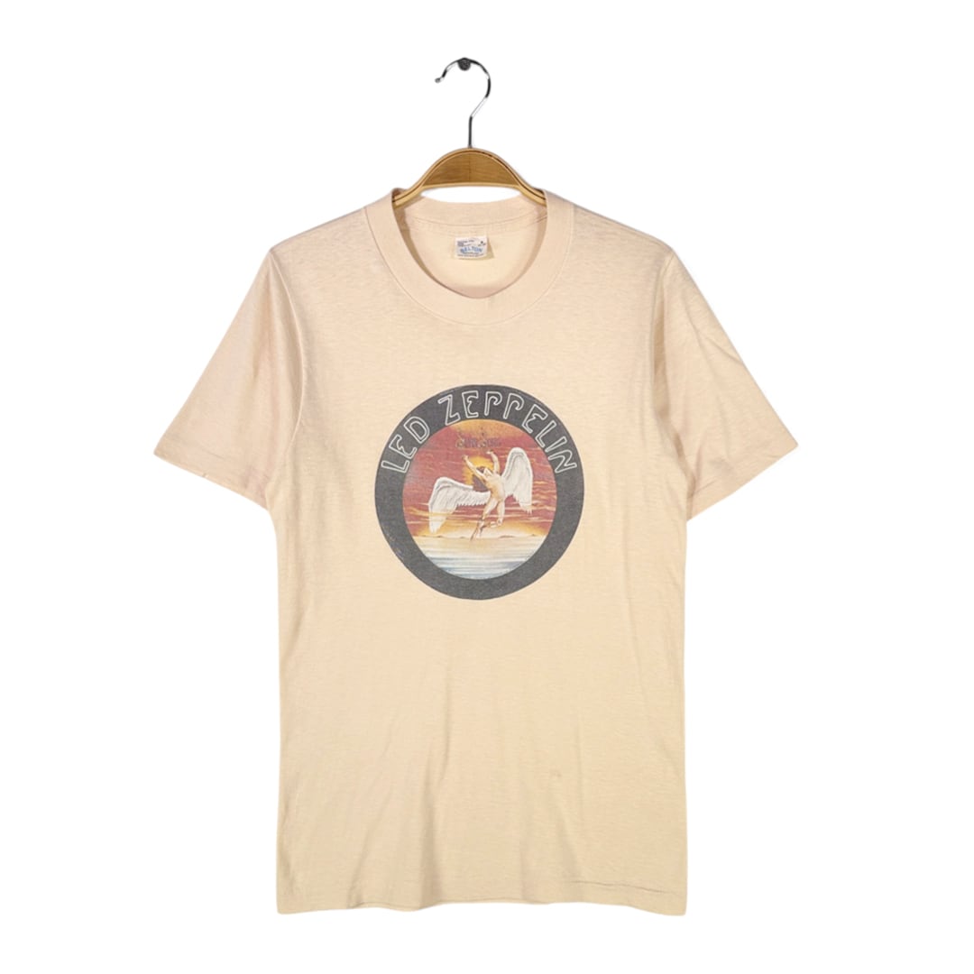 70s レッドツェッペリン USA製 ヴィンテージTシャツ バンドロゴ スワン