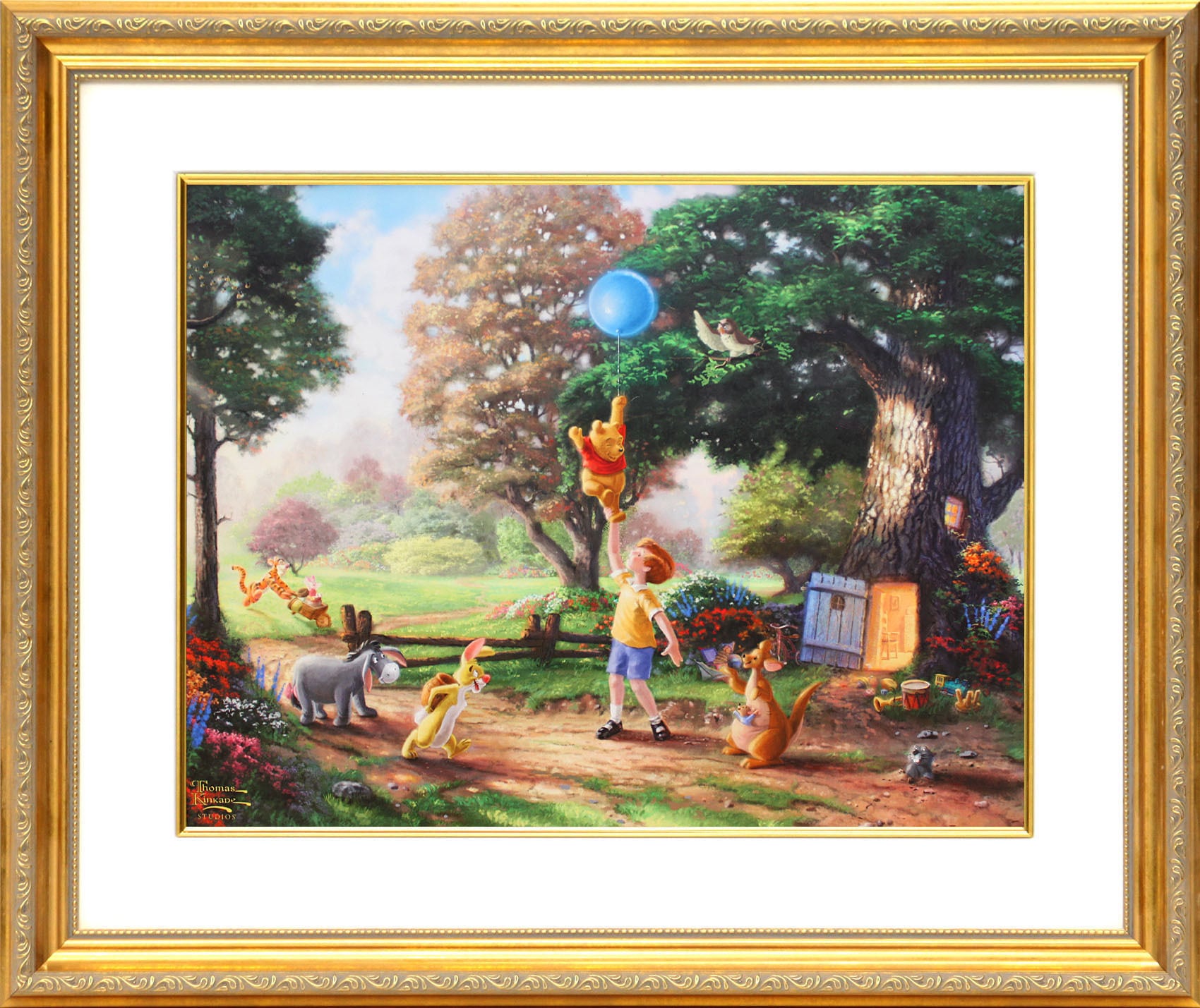 ディズニー絵画「クマのプーさん2」額縁2種選択可 作品証明書 展示用