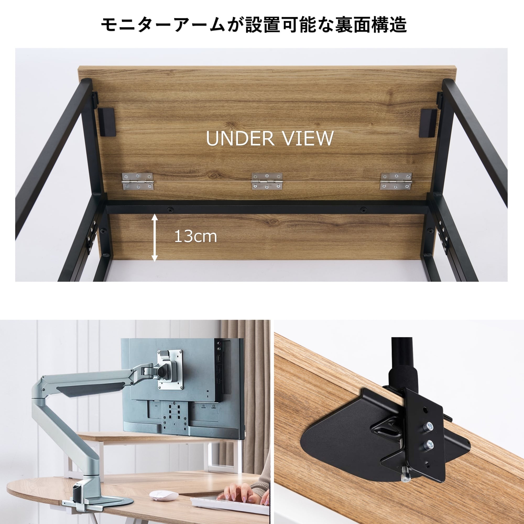 SYALEN 折りたたみデスク テレワークデスク 幅80 奥行53 高さ75cm 幅70