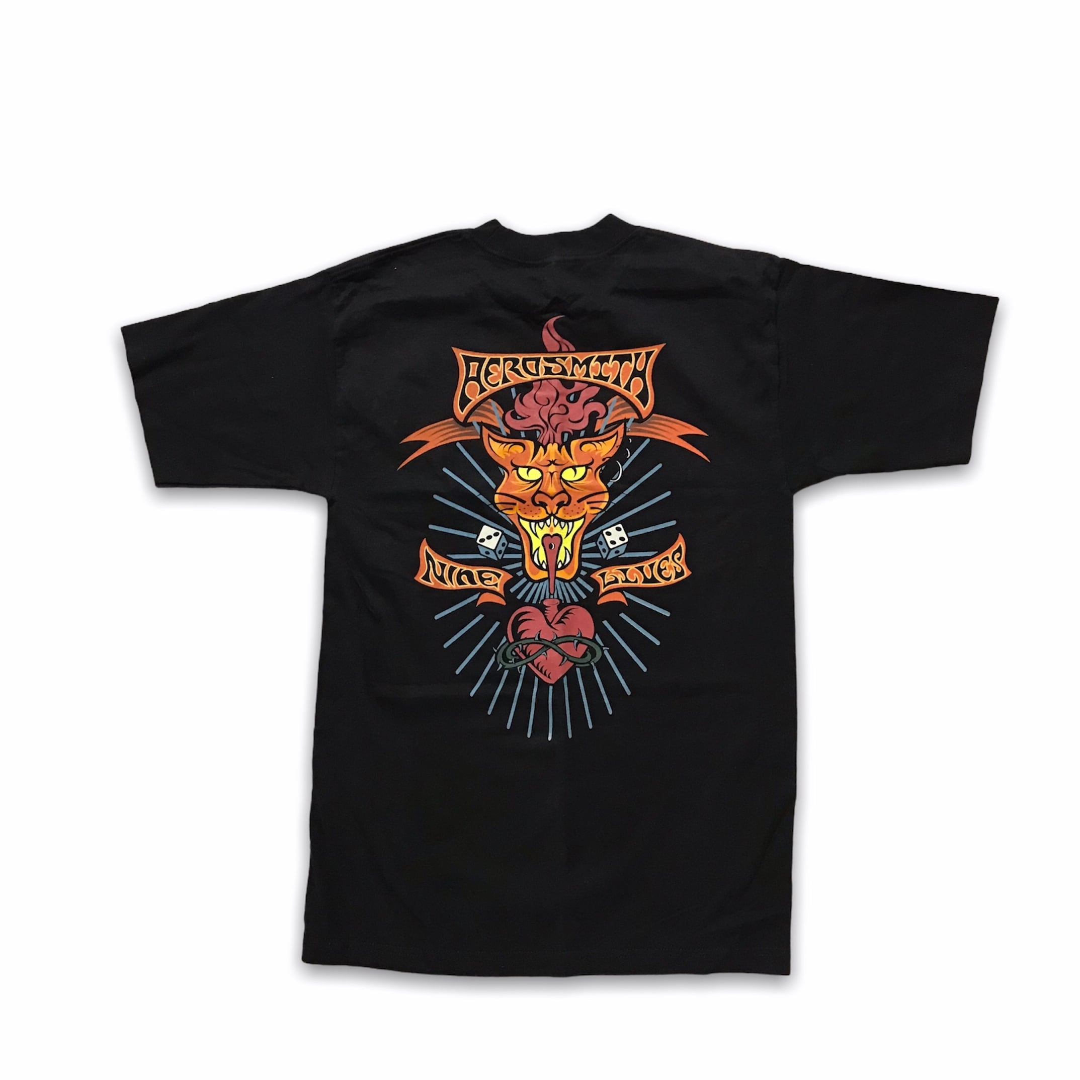 90's vintage】 AEROSMITH “Nine lives” 1997 T-SHIRT M | OEC STUDIO