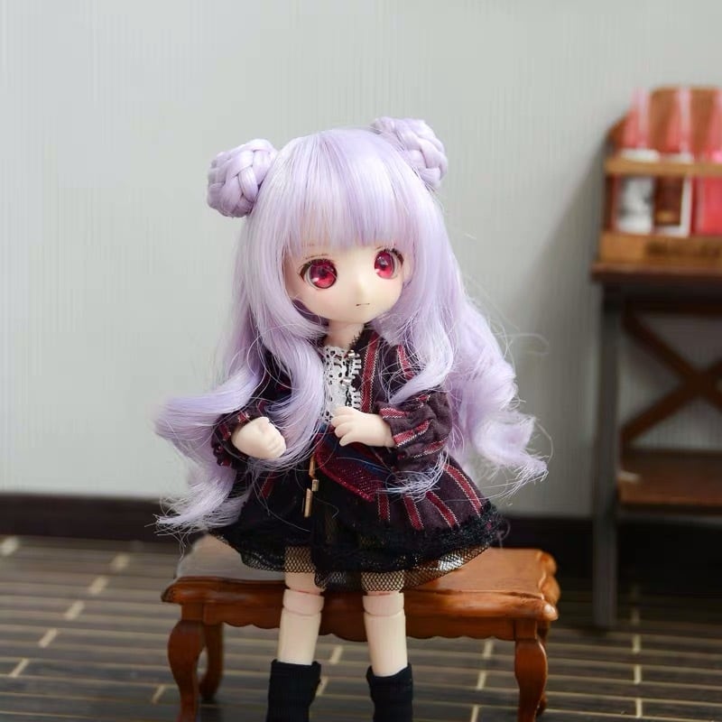 ウィッグ ウイッグ wig カツラ BJD 1/8 1/12 球体関節人形 オビツ11