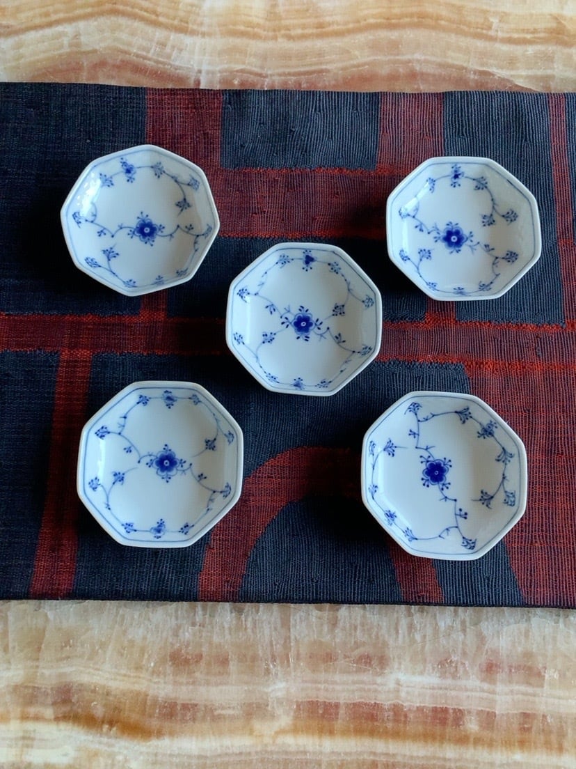 ロイヤルコペンハーゲン【B&G】 ブルーフルーテッド 八角形(オクタゴン