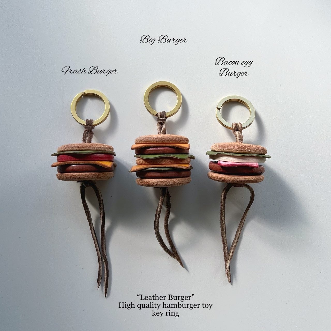 Leather Burger “Fresh Burger” レザー ハンバーガーチャーム | Sim's