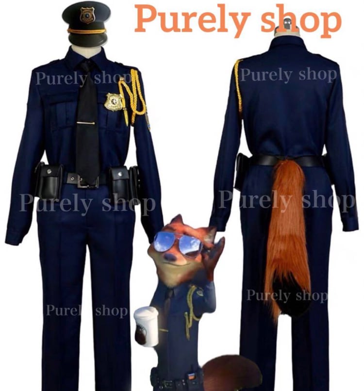 ディズニー ズートピア ニック 警察官 衣装 Dハロ 仮装 コスプレ