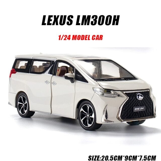 着払い1万円！LEXUS LM300h ホワイト ミニカー 1/43 着払い1万円