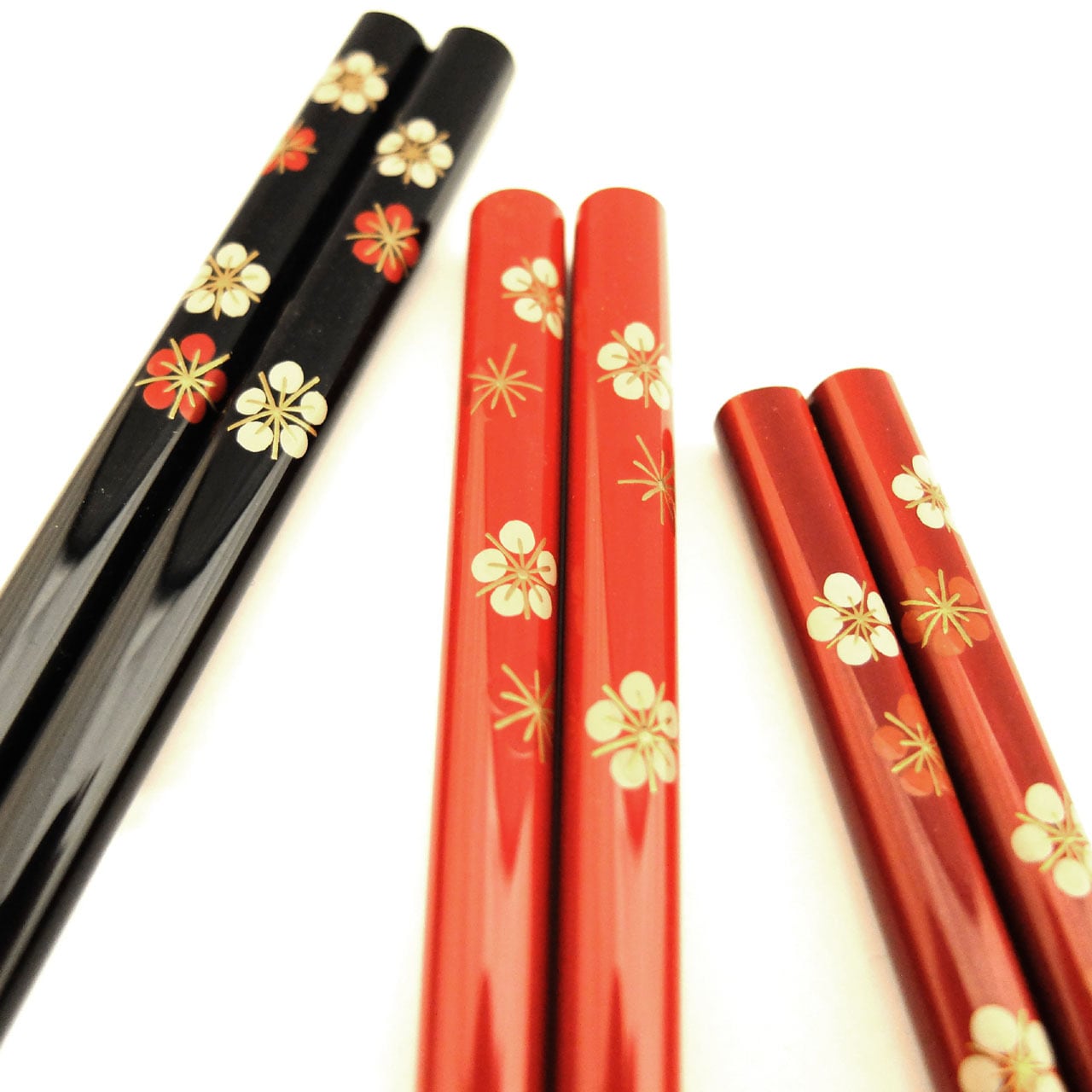 H11-蒔絵箸 紅白梅 | 輪島塗の老舗 輪島屋善仁 Online shop / WAJIMAYA