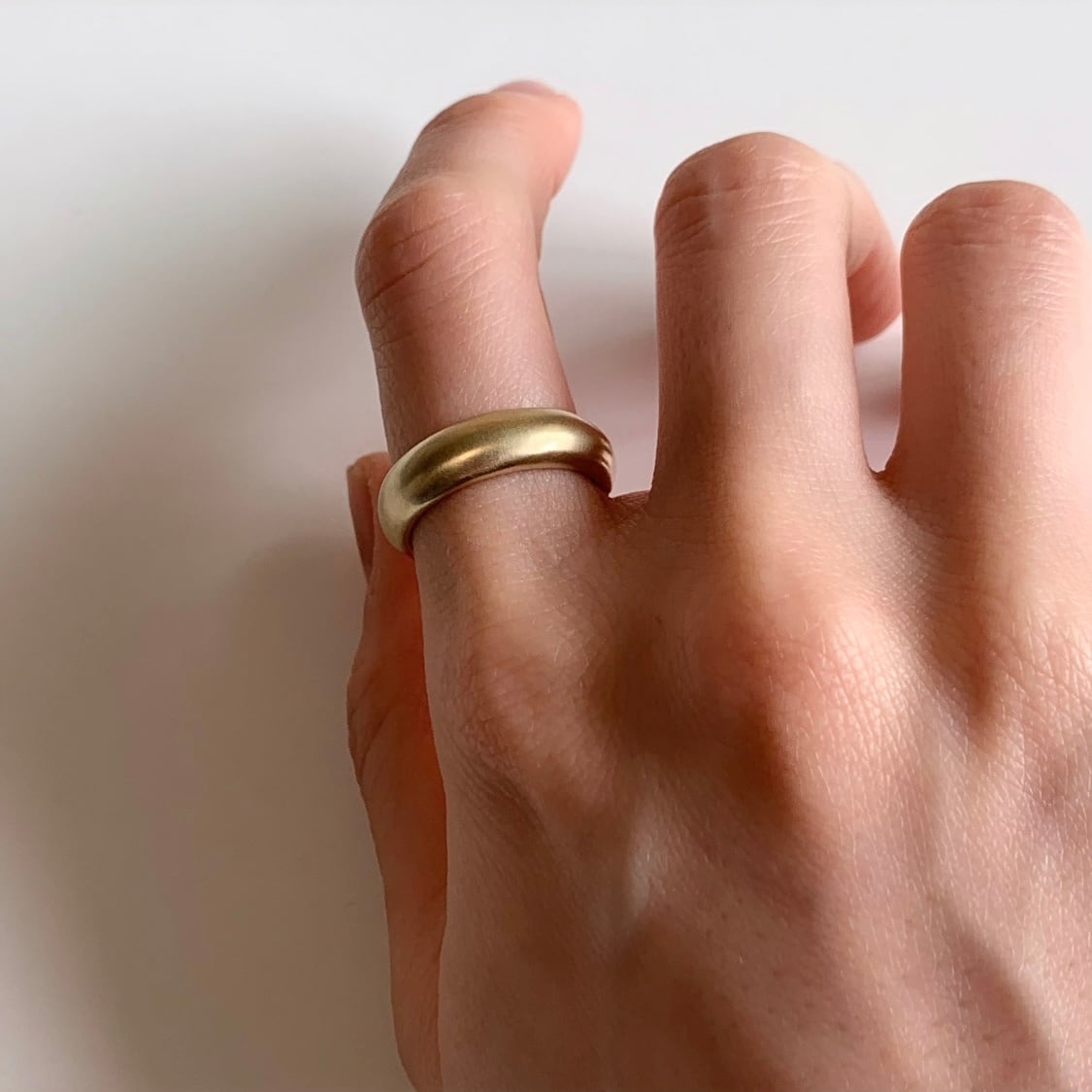 brass｜simple hip open ring （ユニセックスアクセサリー ペアリング