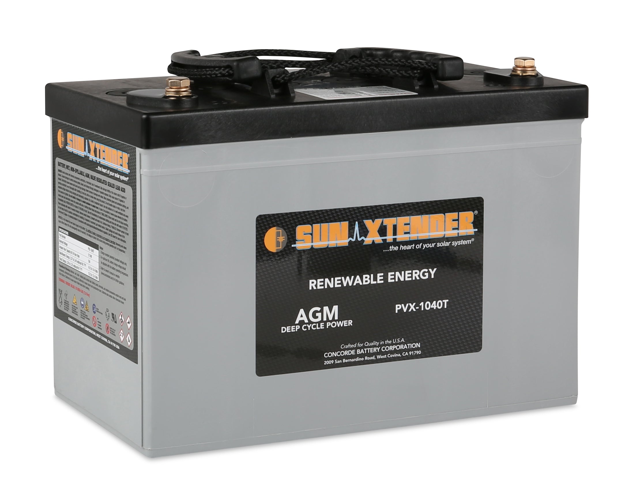 Sun Xtender PVX-1040T - 12v - 104AH Deep Cycle Battery (FREE
