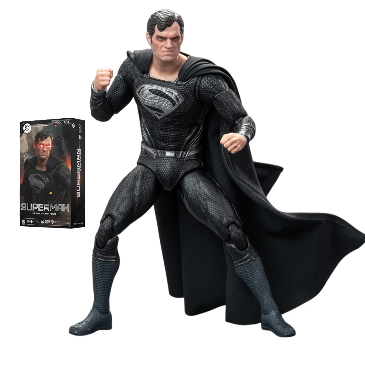 FondJoy DC1026 1/9 DC Black Superman 2.0 Action Figure – Bazinga Toyz