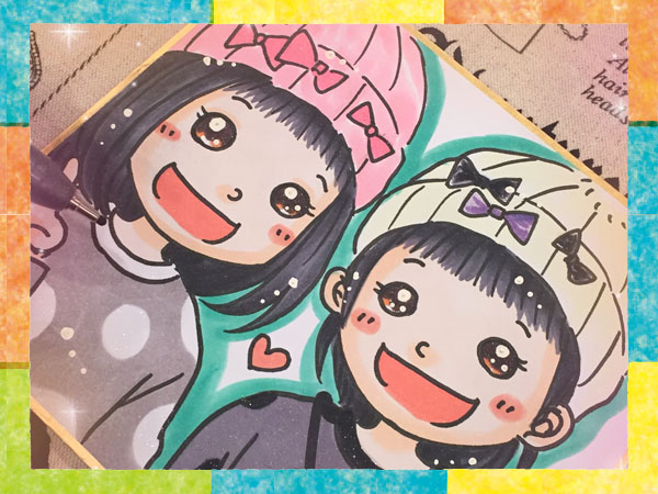 かわいい似顔絵(普通色紙240mm×270mm) | ベネちゃんSHOP「全国の笑顔が