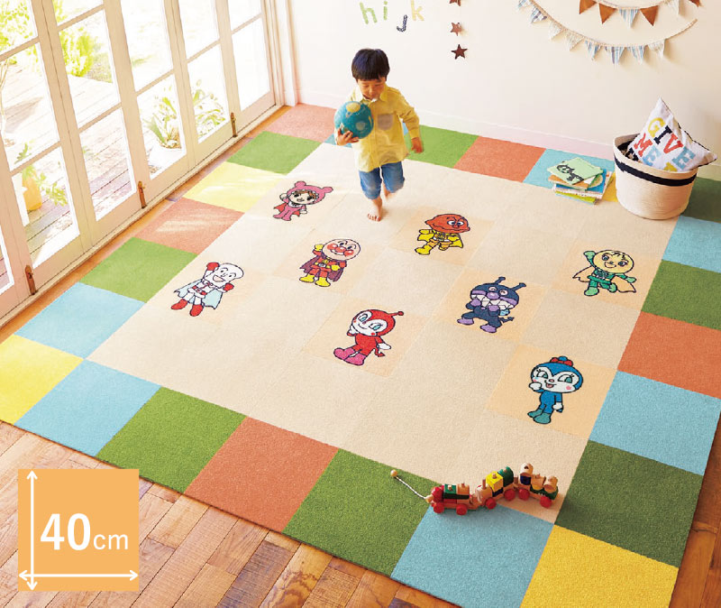 それいけ！アンパンマン『アンパンマン パネルカーペット 約40x40cm