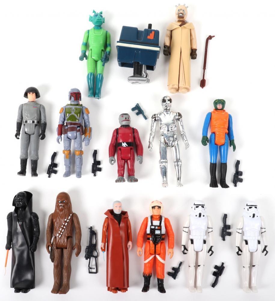 Fourteen Loose 1970's 1st & 2nd Wave Vintage Star Wars Figures