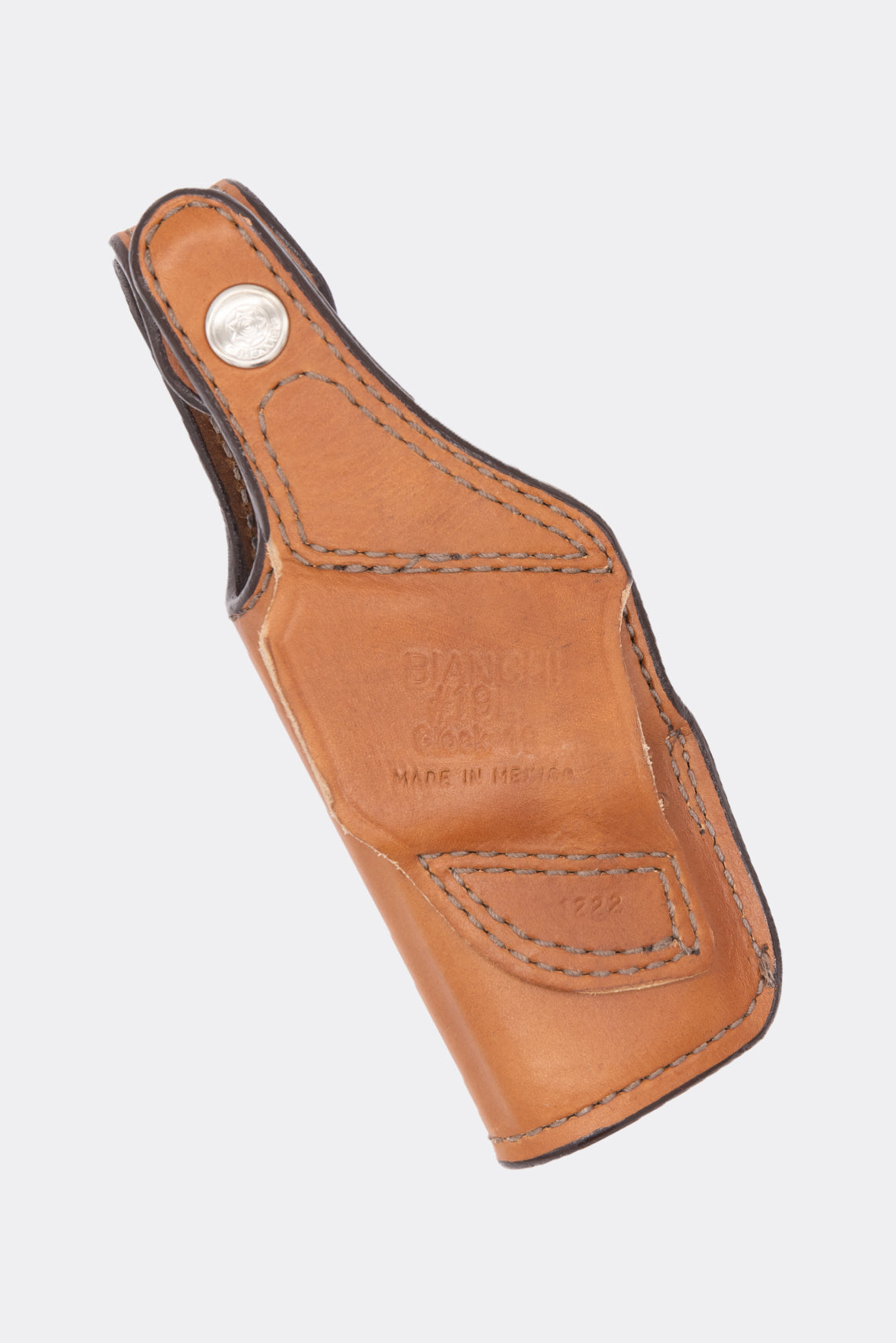 Suede Lined Thumbsnap Belt Slide Pistol Holster | Bianchi Leather