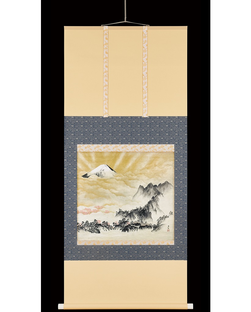 掛け軸 横山大観 蓬莱山 絹本 逸品 複製 希少 軸装 茶道具 掛軸 美品 です 名画複製画掛け軸 蓬莱山 横山大観 – 寿鳳人形の東芸