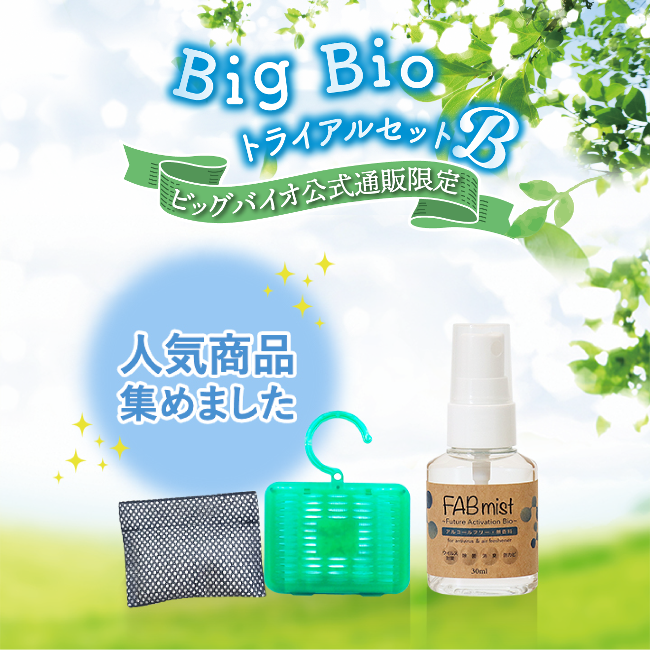 トライアルセットB【クリックポスト対応商品】｜ビッグバイオ公式通販