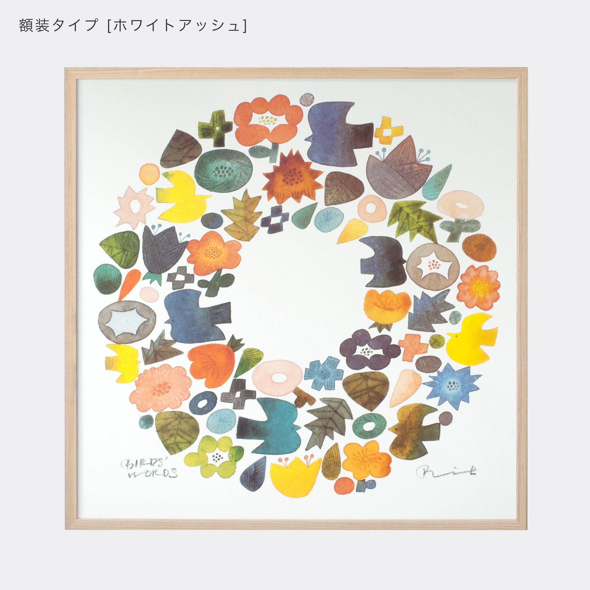 ポスター 60cm / WREATH – BIRDS' WORDS