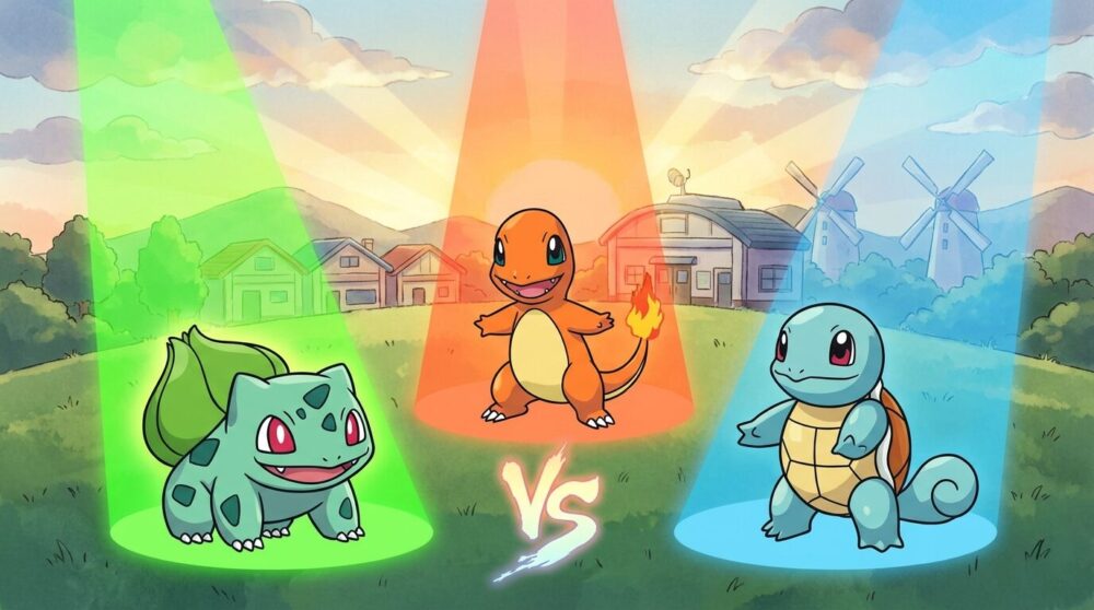 フシギダネ・ヒトカゲ・ゼニガメ、どれを選ぶ？FRLG Switch版で初代御