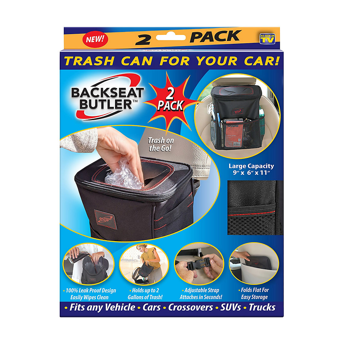 Backseat Butler Car Trash Can, 2 pk. | BJ's Wholesale Club