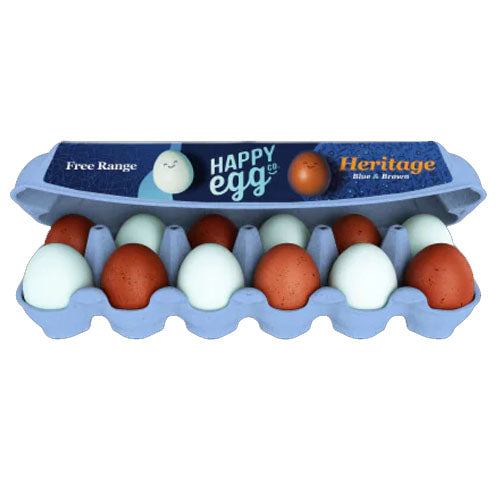 HERITAGE HAPPY EGG FREE RANGE / 12 CT – Brooklyn Fare