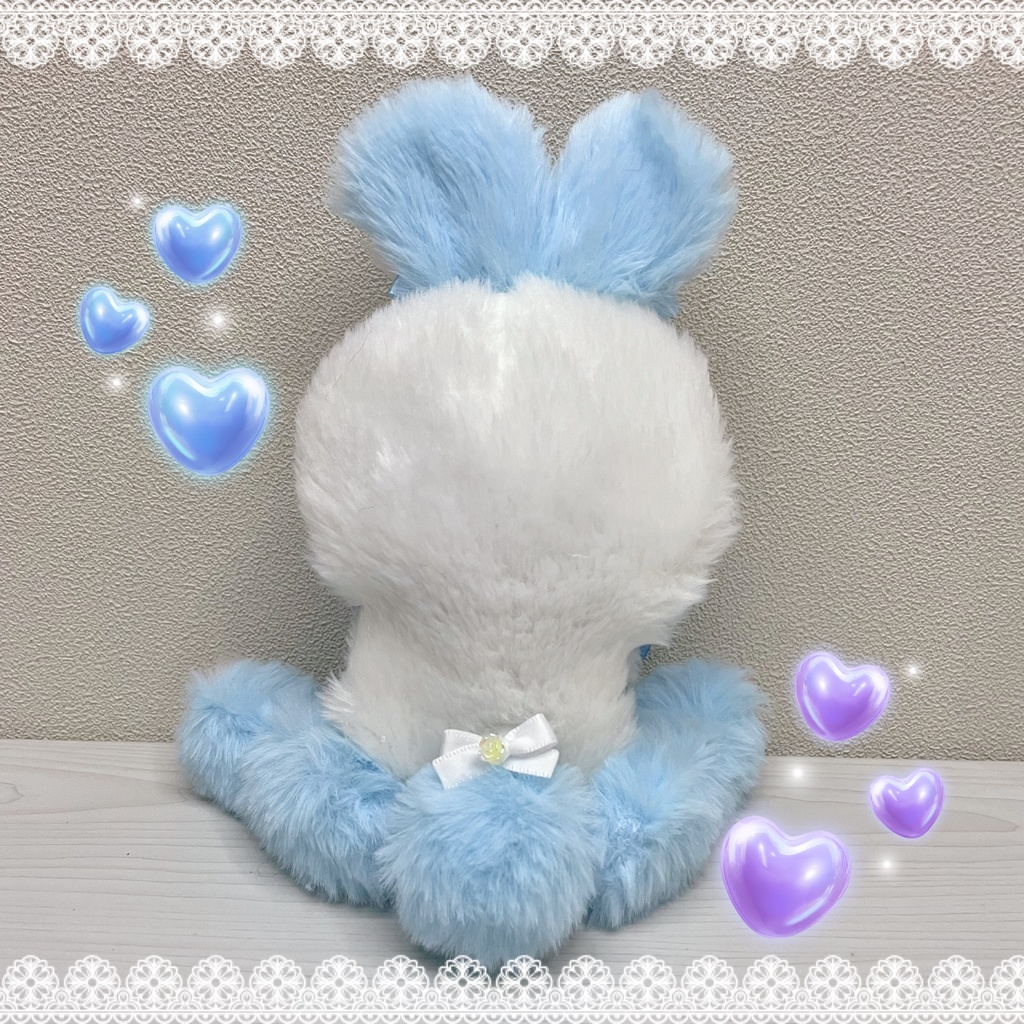 ぬい服 ぬいぐるみ用 着ぐるみ おすわりうさぎ 10cm 12cm - 雪 - BOOTH