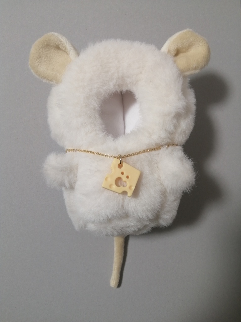 10cm〜11cm ぬいぐるみ用 着ぐるみ ねずみ ネズミ 服 ぬい服 - にこげ