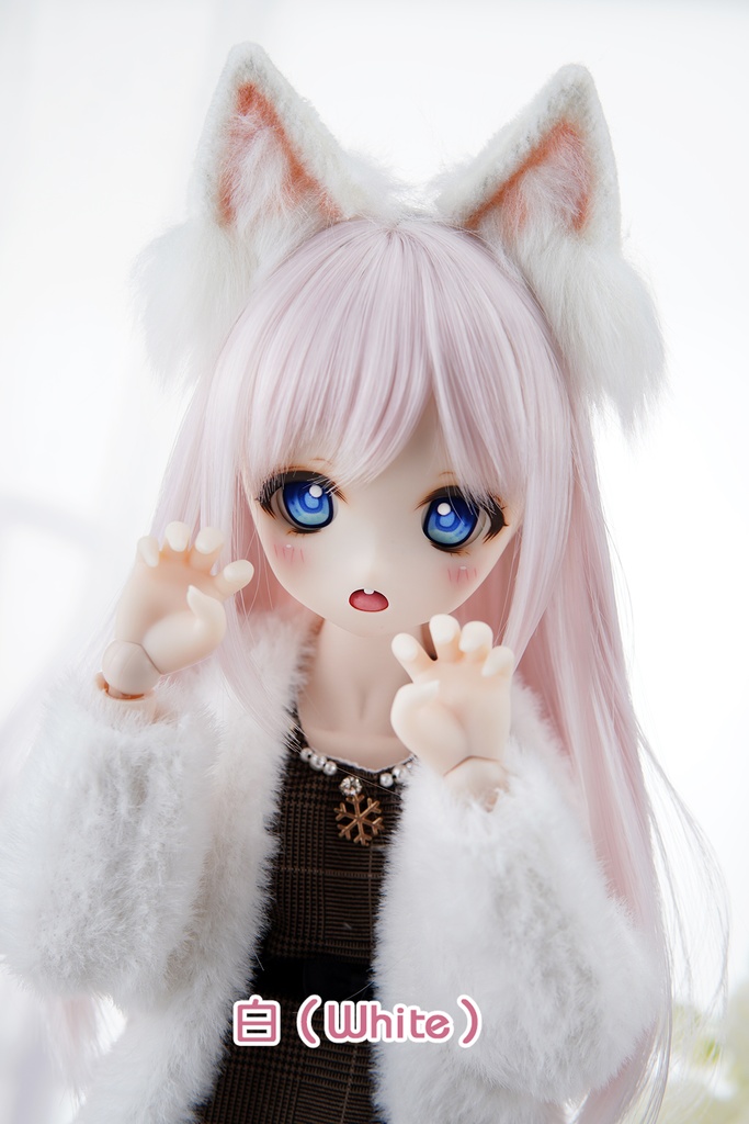 Wa❤Ya]1/3(SD,MDD,KUMACO)サイズドール用小物猫耳カチューシャ
