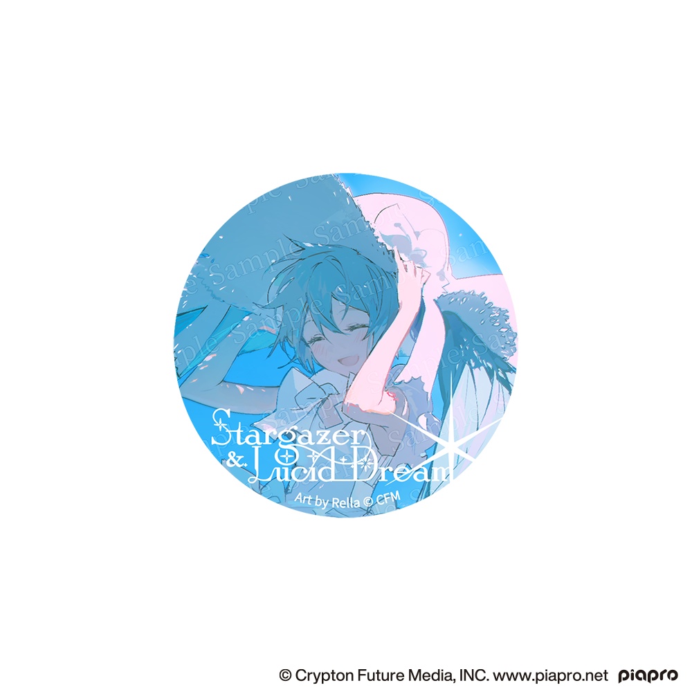 Rella 個展 初音ミク ホロ加工 缶バッジ K 海色 41個セット ホロ加工缶