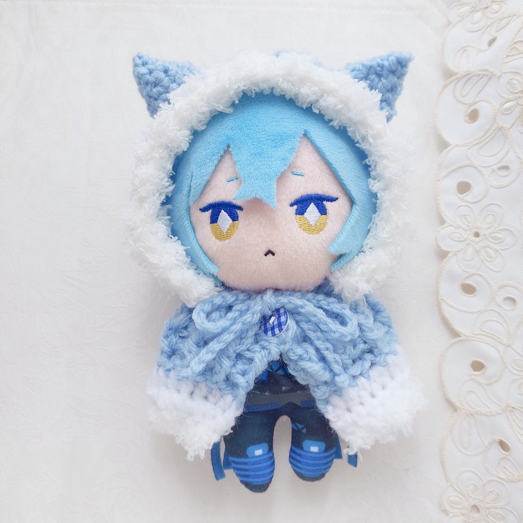 16センチEXぬい用着ぐるみ 水色白 - miyaあむあむ - BOOTH