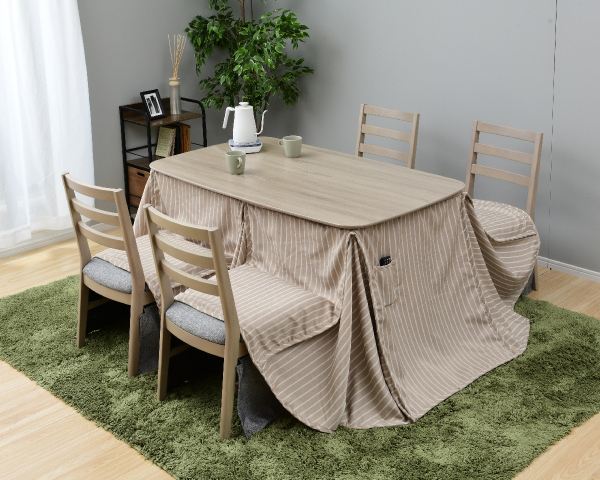 商品情報_ダイニングこたつテーブル（135×80cm） | 山善の商品情報