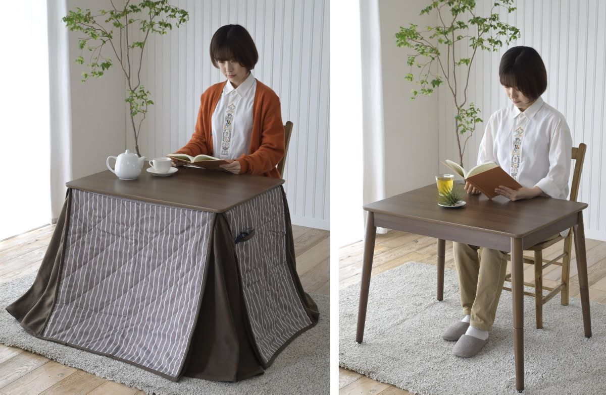 商品情報_高さ2wayリビングテーブルこたつ（80×60cm） | 山善の商品