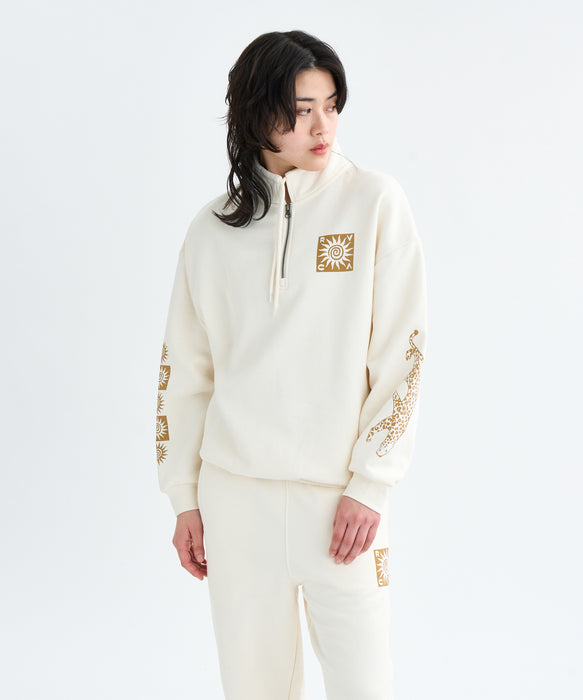 SALE】【直営店限定】RVCA レディース BAGGIE BF HALFZIP スウェット