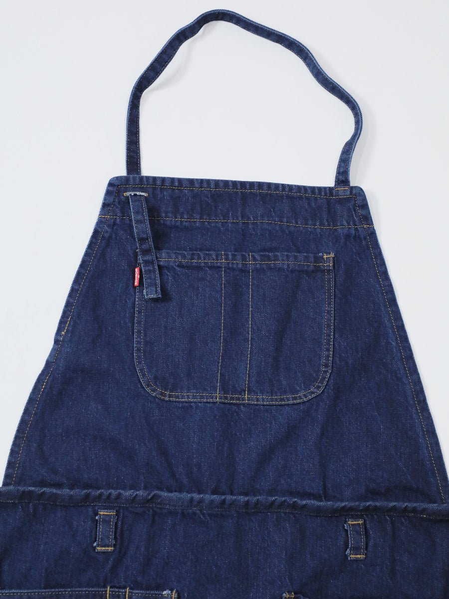 2WAY Denim Apron Okayama Denim [12oz] Bleached Color/Indigo Color