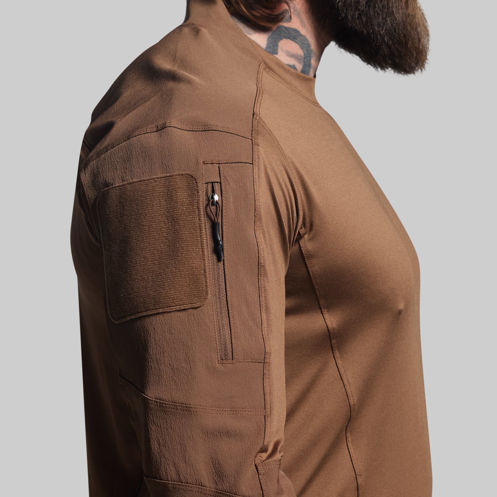Long Sleeve Op Top (Coyote Brown) – Born Primitive