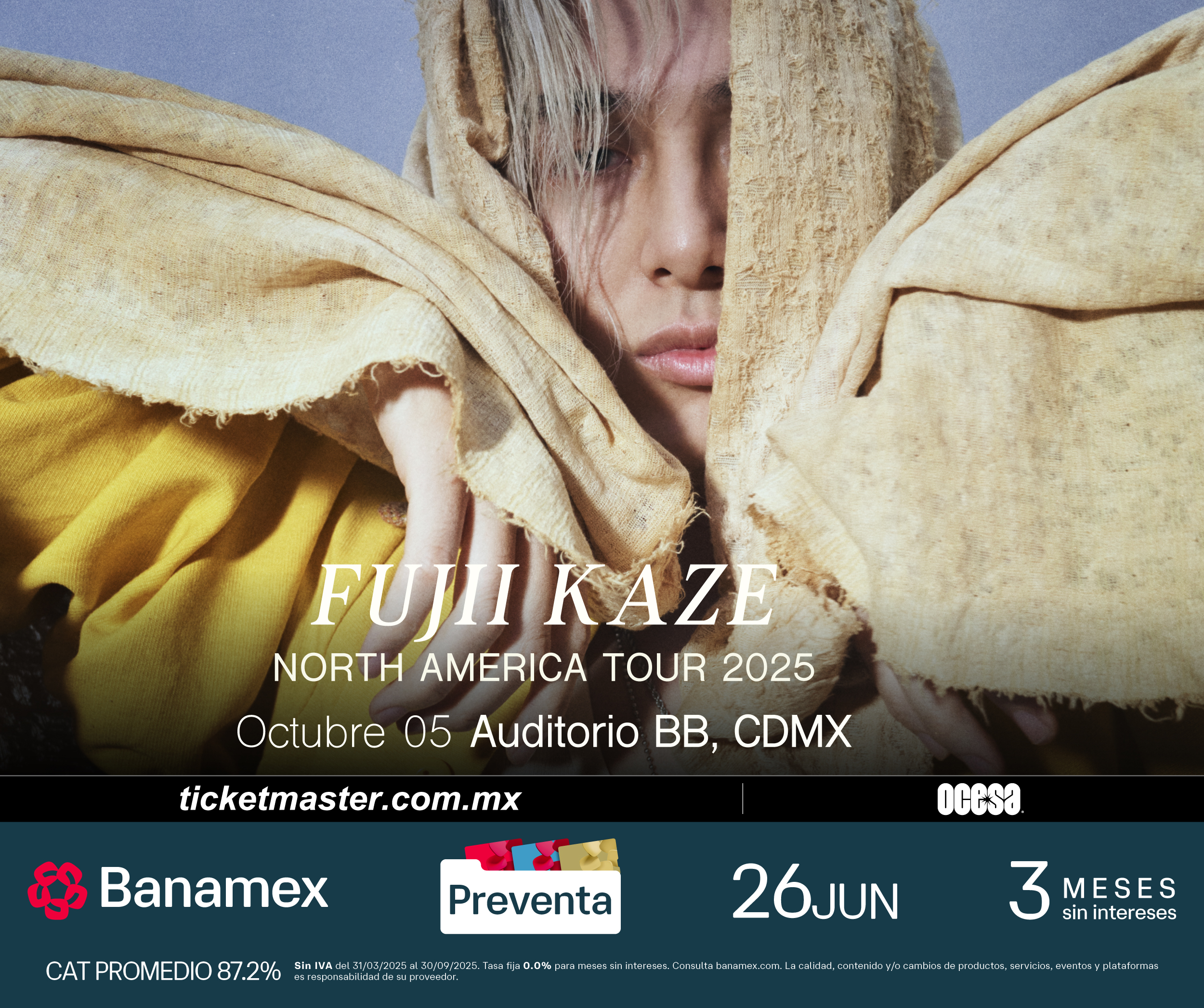 Fujii Kaze se presentará en México con su gira North America Tour