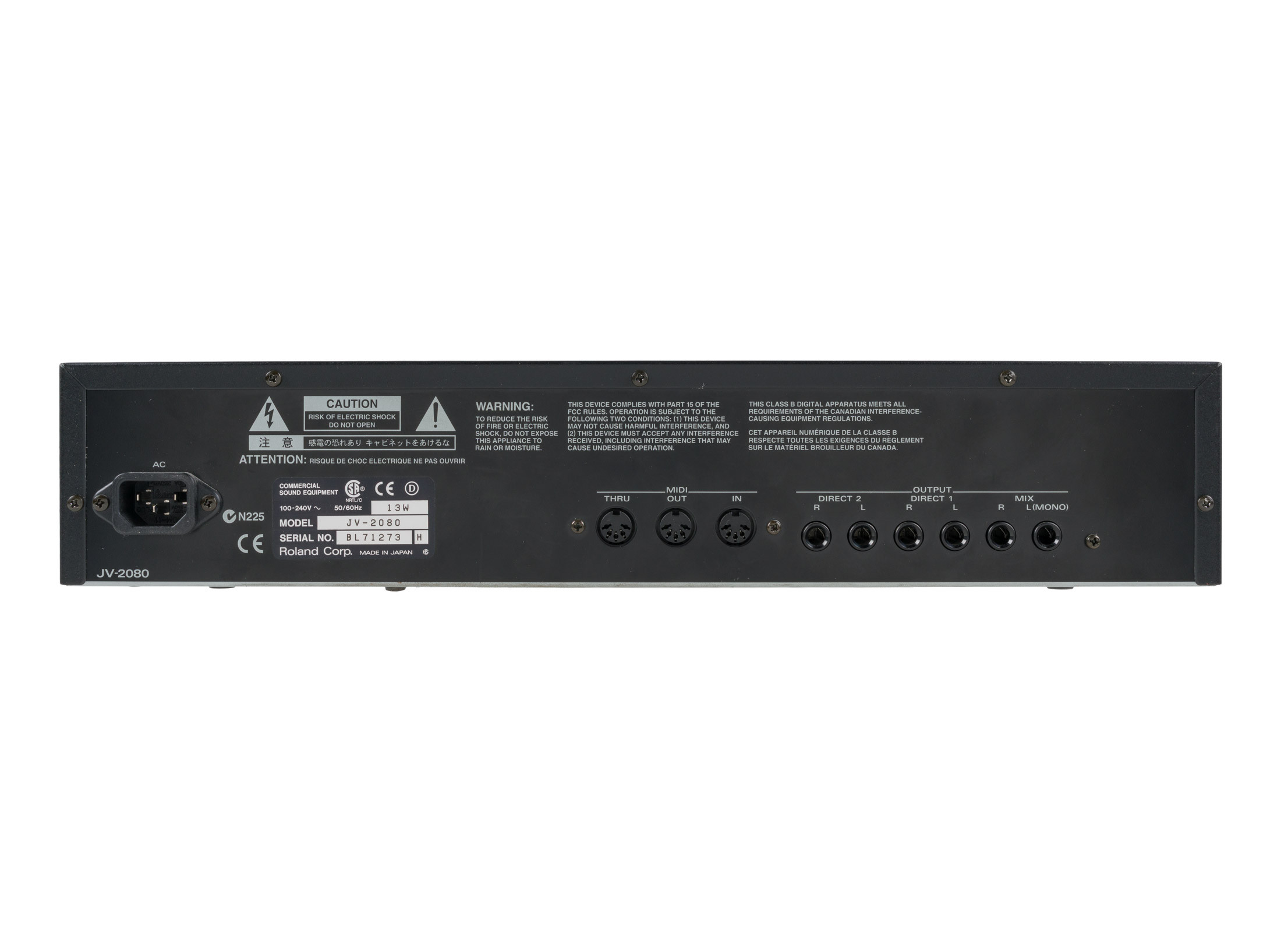 MATRIXSYNTH: Roland JV-2080 Synthesizer Sound Module SN BL71273