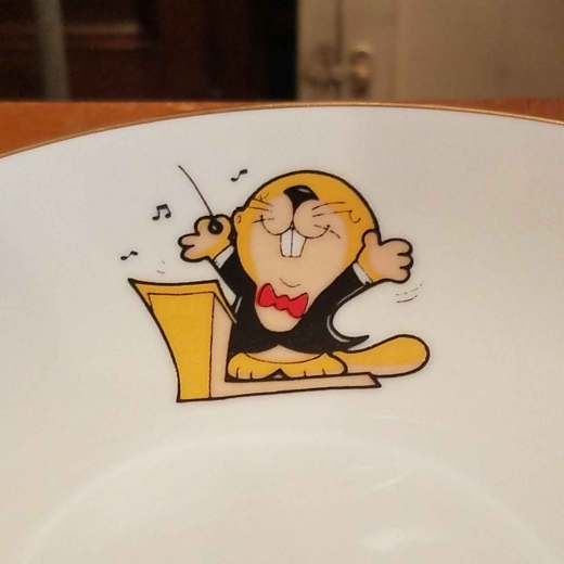 昭和レトロ ビーバーエアコン『ビーバーくん』スープポット＆スープ皿