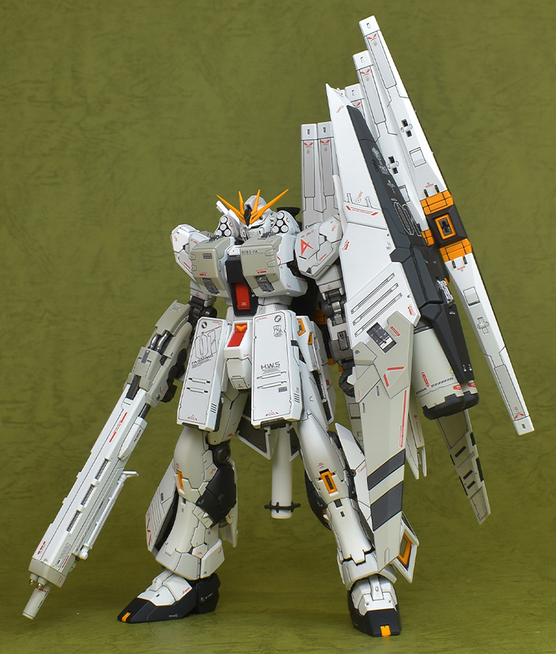 RG νガンダムHWS 制作、塗装完成 レビュー | ガンダムブログはじめまし