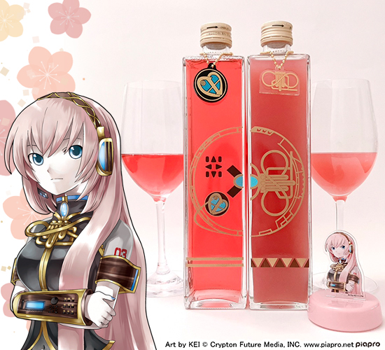巡音ルカ 15th anniv. 桃ワイン（音声付きアクリルスタンドセット）の