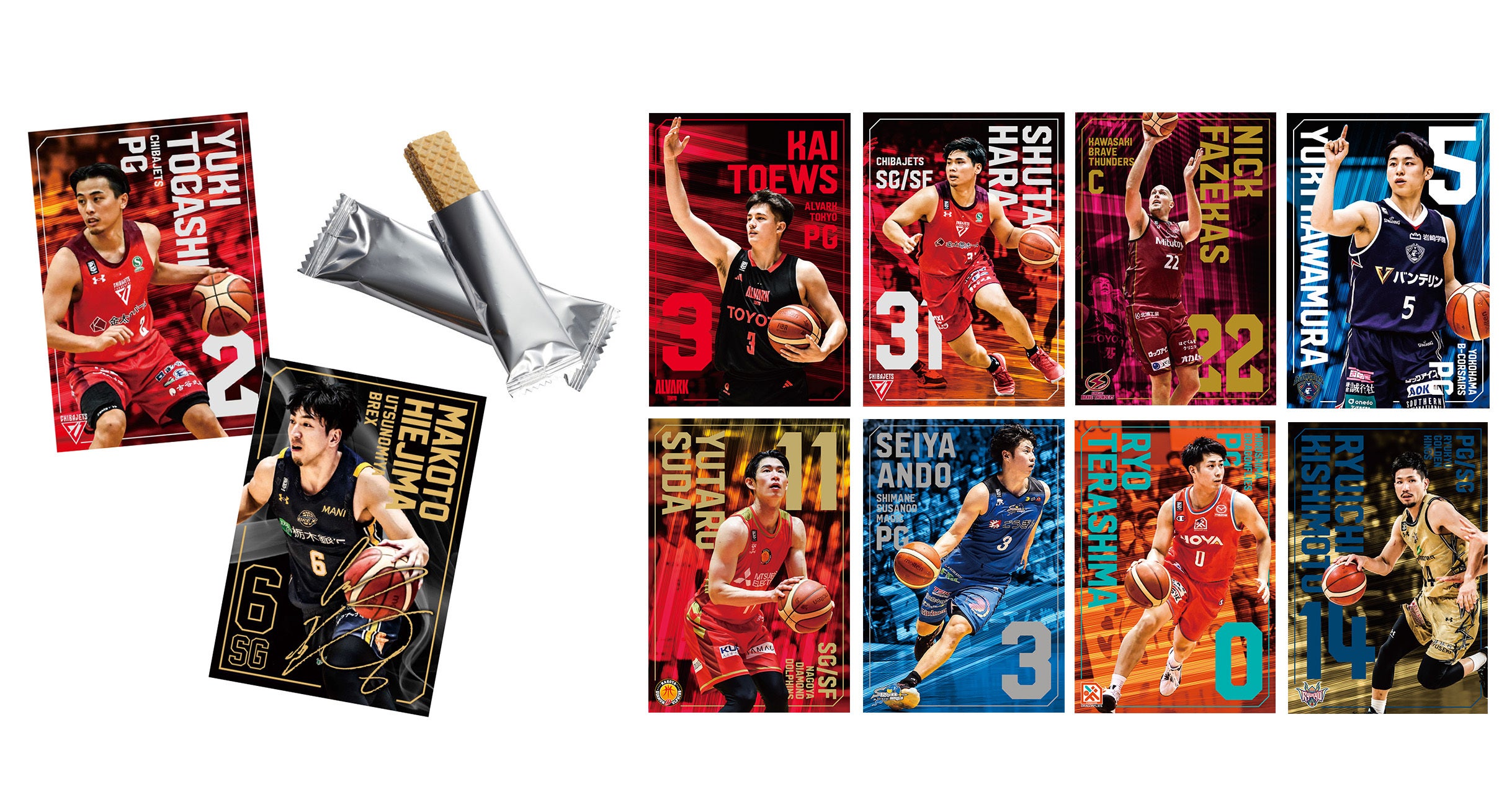 B.LEAGUE 選手カード付ウエハースが発売決定！ | B.LEAGUE（Bリーグ