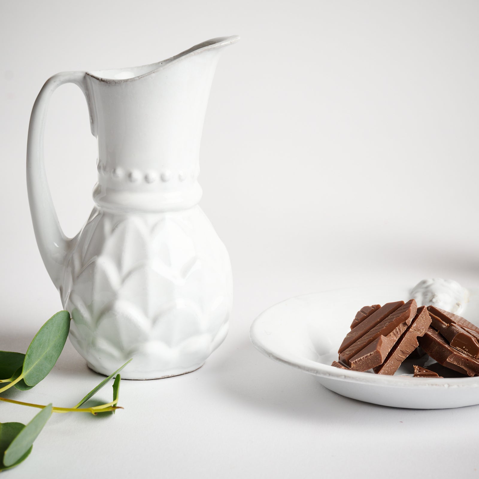 Astier de Villatte Small Gedeon Pitcher- Paris, France – Blanche +