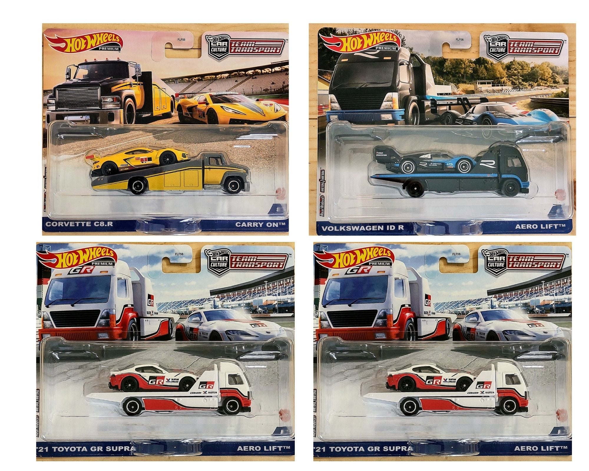 Hot Wheels 1:64 2021 Car Culture Team Transport Case N (set of 4