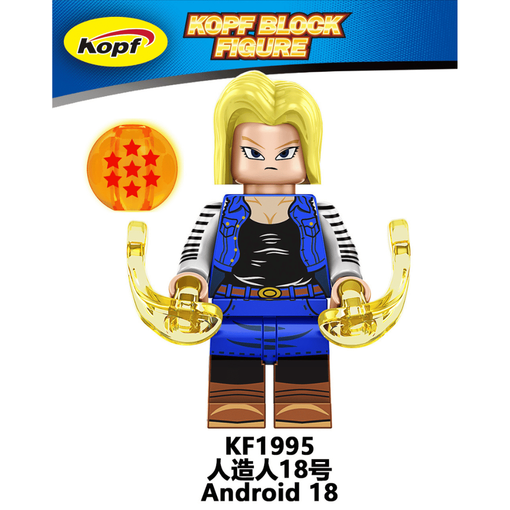 Anime Dragon Ball Z Android 18 KF1995 Minifigures - Brixtoy