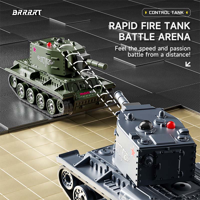 赤外線戦闘と回転砲塔を備えた1/64ミニRCタンク – BRRRRT