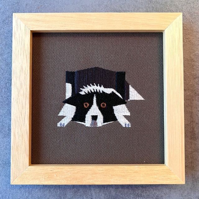 犬猫刺繍アート（各犬種・黒猫）【R-11】 - バドバドサーカス犬猫道具店