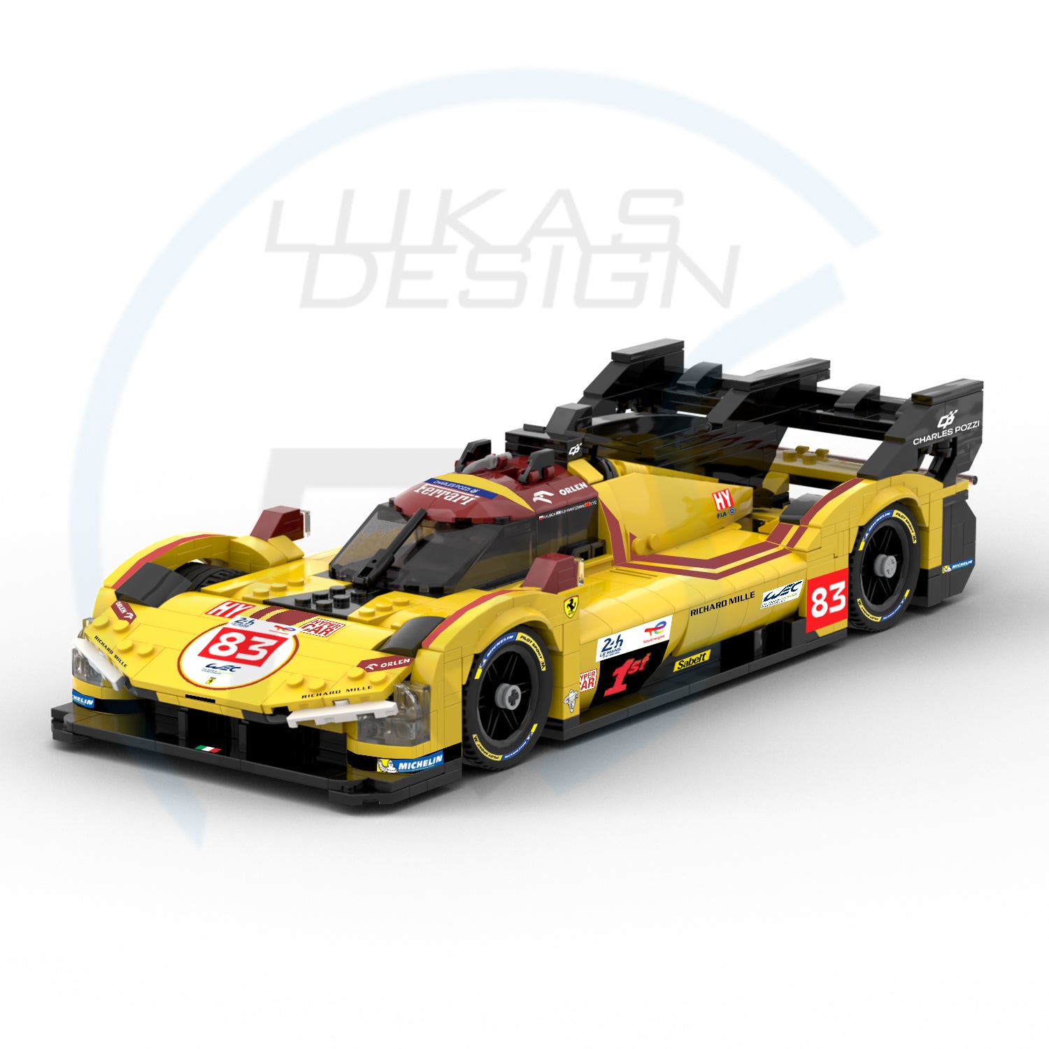 Ferrari Hypercar 499P AF Corse no.83 1:15 Scale (2025 LeMans winner)